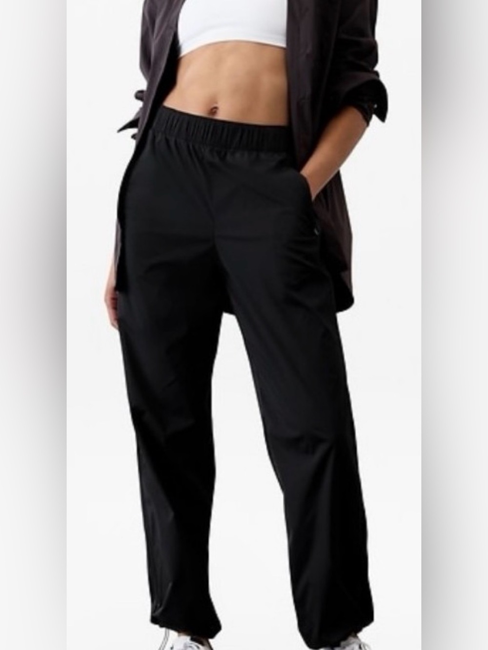 Athleta Women's Rise Pants Size XS Black Lightweight Hiking Travel
